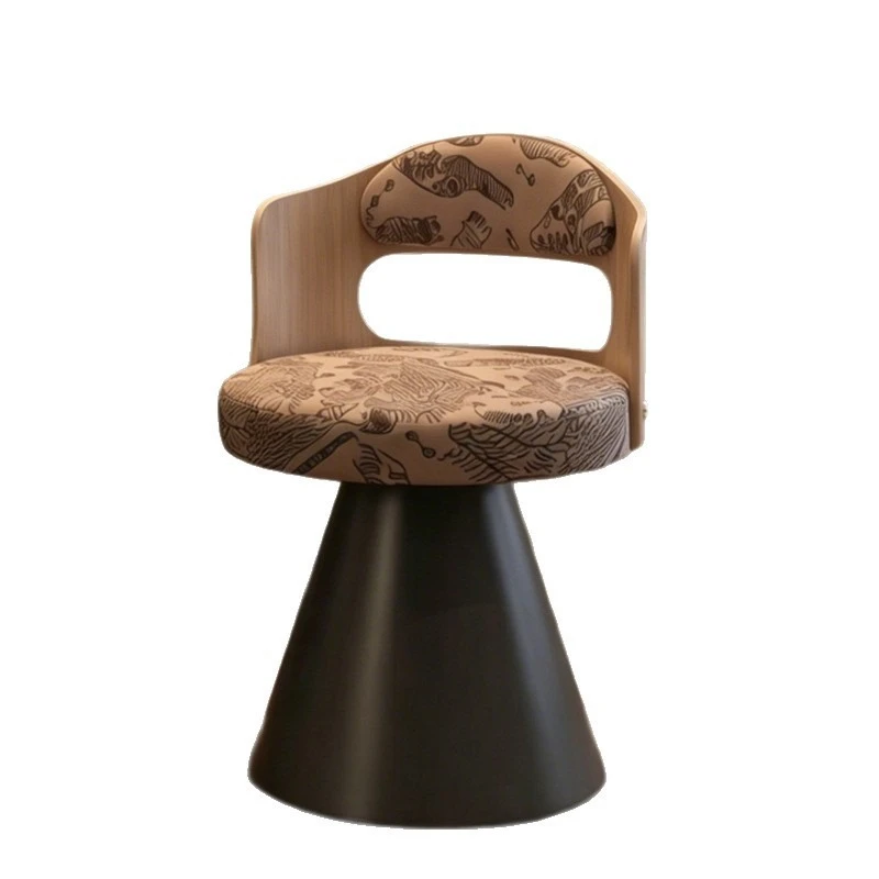 Master bedroom makeup stool antique dresser chair bedroom cloakroom household rotatable backrest makeup chair