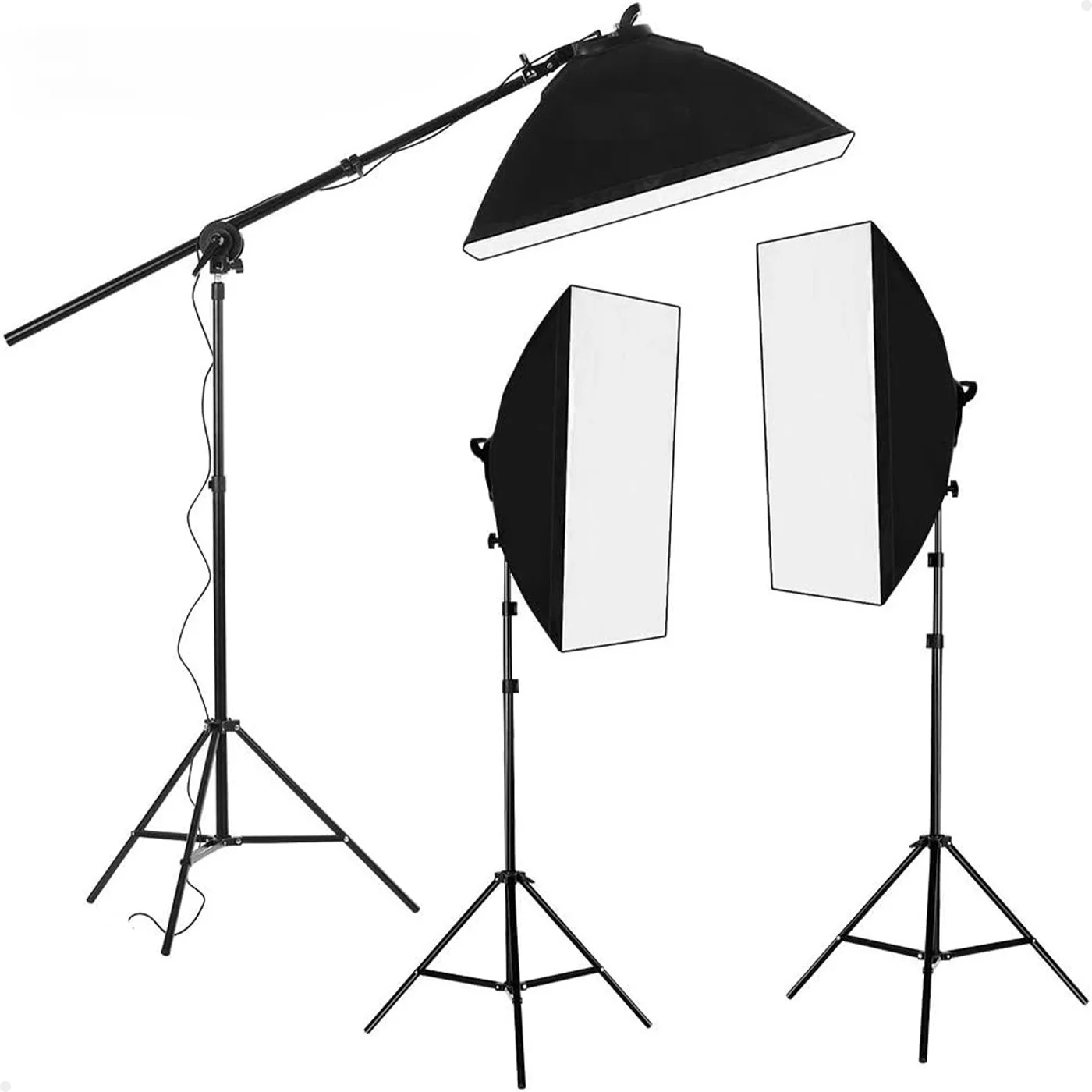 Lorben 50x70 cm Continuous Light Softbox with Pocket Socket E27 Studio Audio Photo Video Lives Portrait