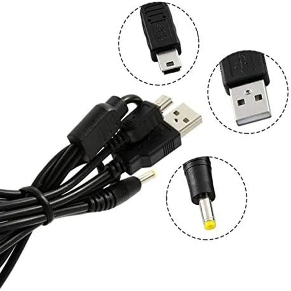 كابل شحن بيانات USB 2 في 1 لجهاز PSP 1000 2000 3000Slim Lite