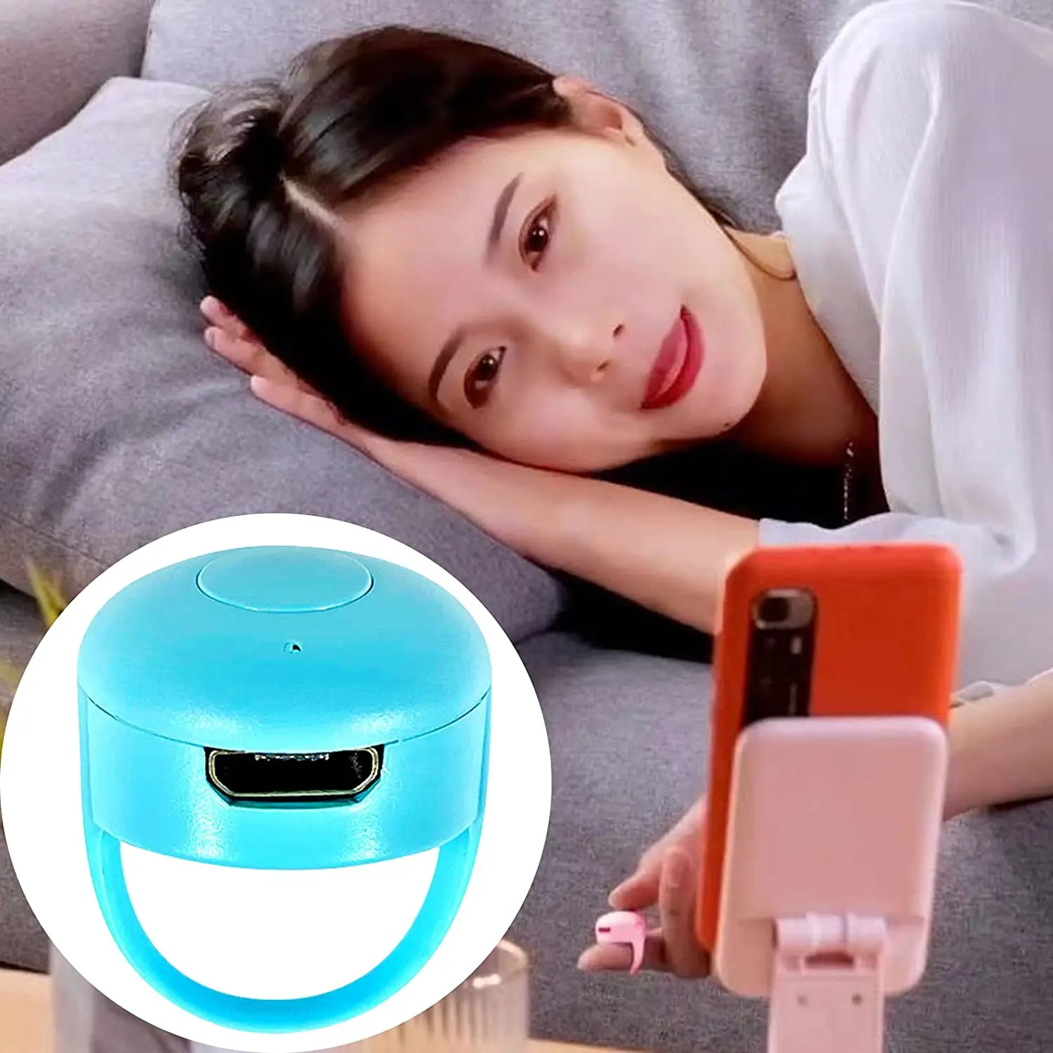 Operação remota página Turner para Smartphones, Bluetooth, vídeos curtos dobro, azul, dá-lhe, 10m