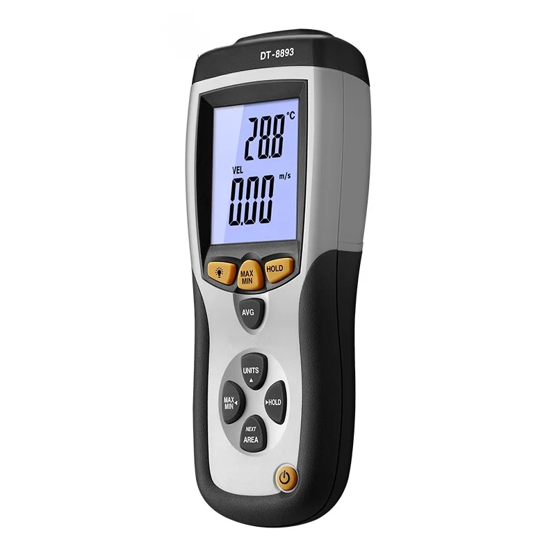 Handheld Digital Anemometer Wind Speed and Volume Temperature Tester DT-8893