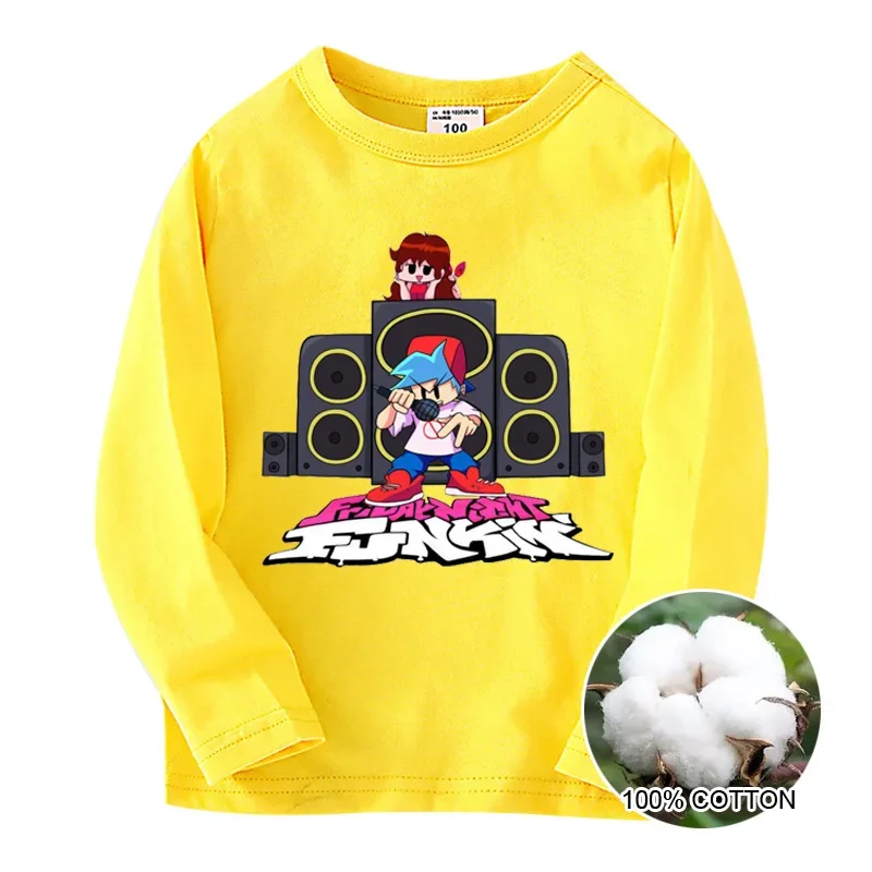 

Girl T Shirt Long Sleeves Funny Clothes Cotton Kids Fridaynight Shirt Boy Toddler Baby Clothing Casual Top Children Autumn Teen