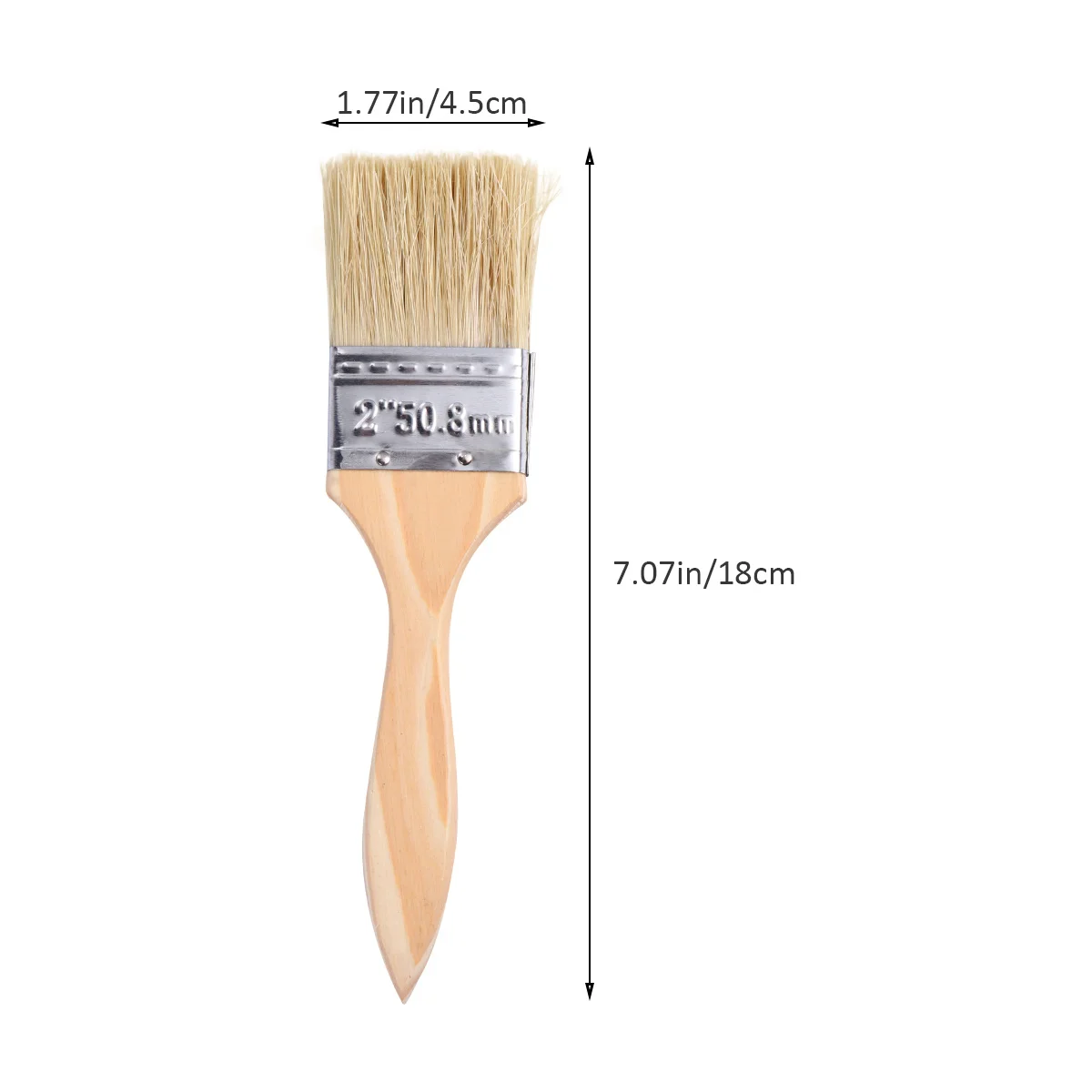 10Pcs Chip Paint Brushes Natural Bristles Wood Handle for Painting Staining Glue Adhesives Bbq Cleaning Glue Brush