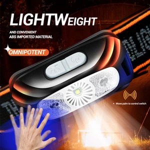Mini wiederaufladbar kraftvoller Sensor Leuchtturm Fischerei Camping USB Head Taschenlicht Chaple Head Light Torol Scheinwerfer vordere Laterne 10 Hauptverkäufe führten Laterne für den Kopf - №7
