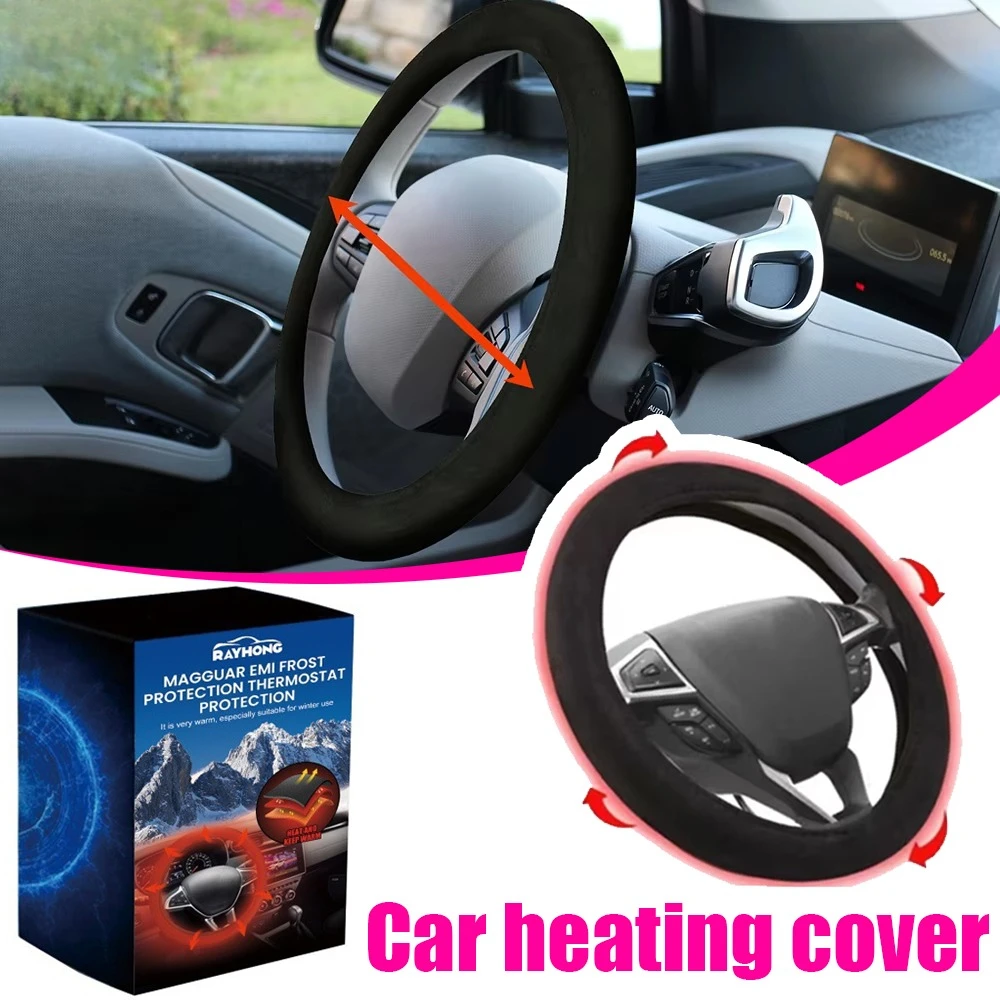 Heizung Auto Griff Hülse Schnelle Erwärmung Winter Hand Auto Rad 12V Zubehör Abdeckung Warmes Design Beheizte Freie Lenkung