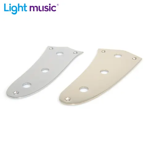 Mustang Marauder Plaque de commande couleur nickel chromé finition à courte échelle vintage plaque à ajustement direct à 3 boutons pour guitare/basse compacte