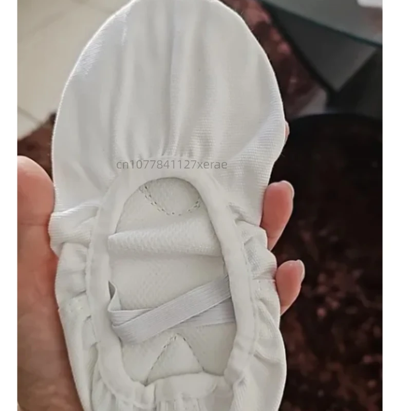 Детская танцевальная обувь, балетки для девочек на мягкой подошве, тканевые туфли для йоги для взрослых, дышащие и прочные, стиль без завязок