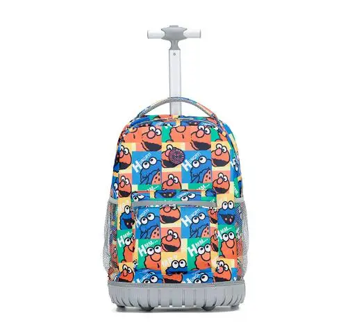 Carrinho de viagem para crianças Mochila escolar, Saco de bagagem de rodas Sacos de rodas para adolescentes