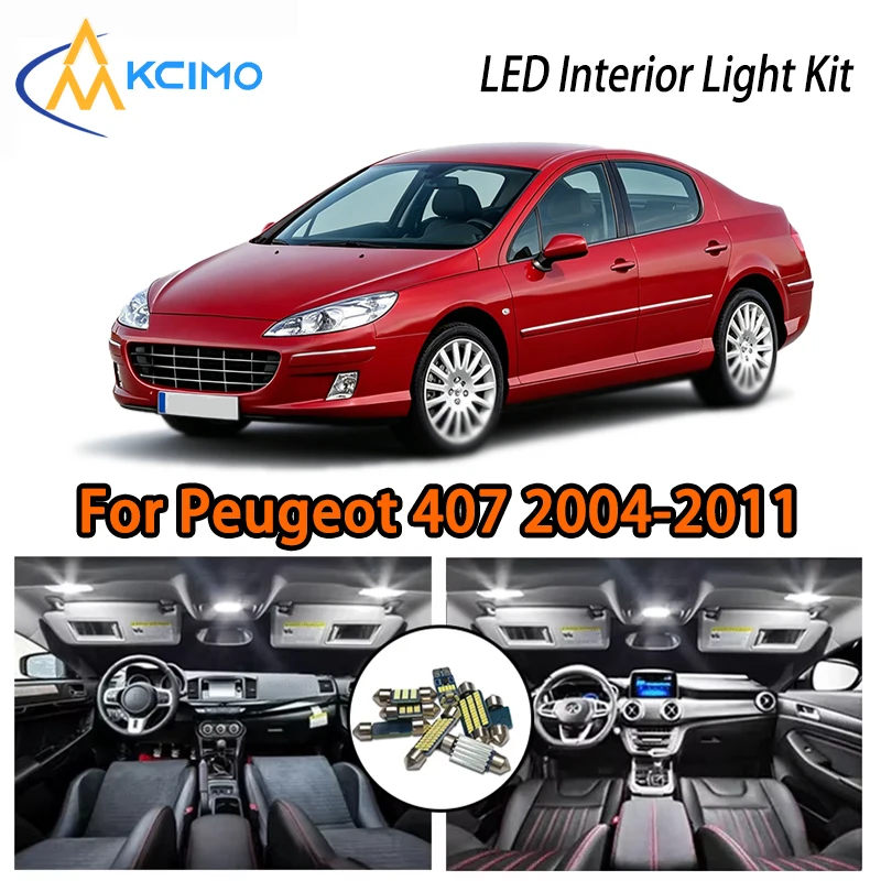 

Two Colors LED Interior Lights For Peugeot 407 2004-2011, Super Bright Easy Install Car Atmosphere Light Kit