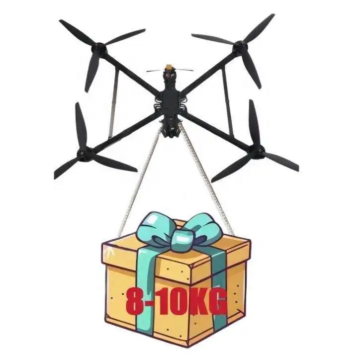 Axisflying 13-inch Carbon Fiber FPV Sprayer Drone Camera G-sensor 10km Transmission Long Distance Range 8-10kg Heavy Payload GPS