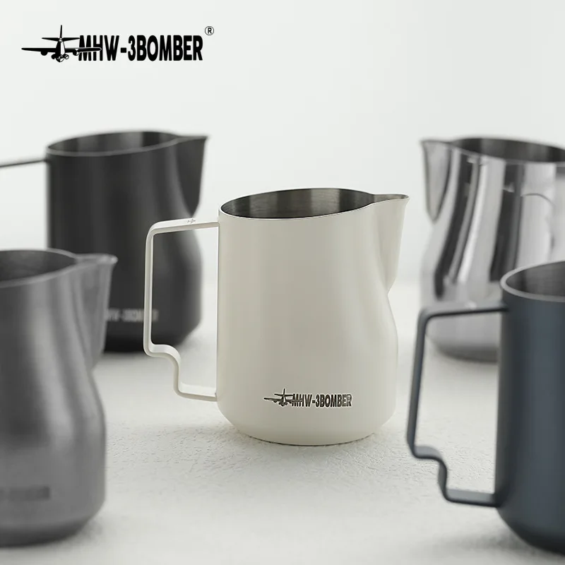 

MHW-3BOMBER Bomber Stainless Steel Latte Cup, Turbo Milk Tank Eagle Beak Milk Foam Cup 450ml