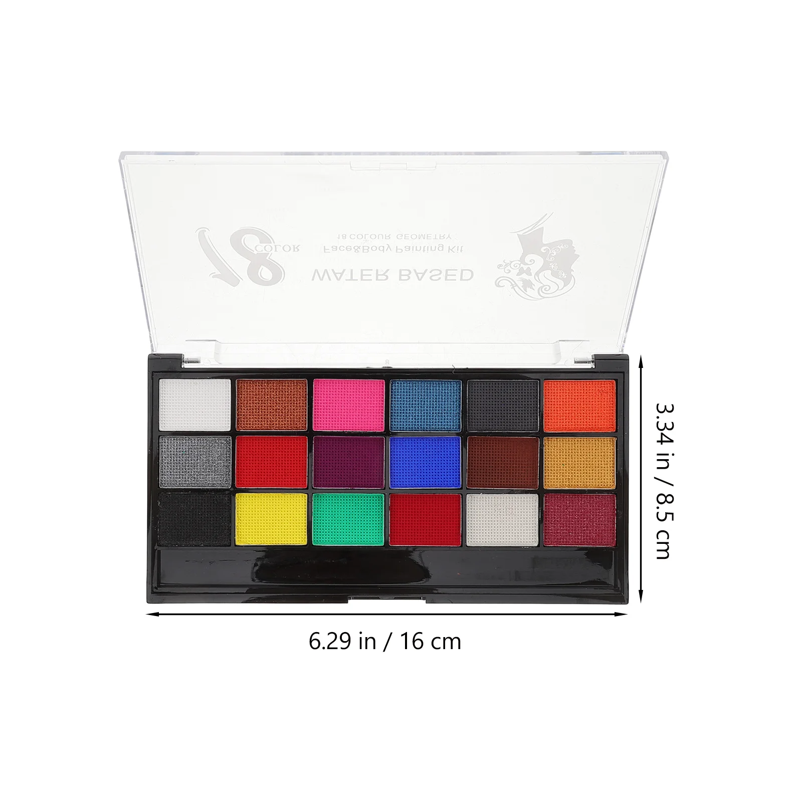 1 صندوق من مجموعة أدوات طلاء الوجه المائية للحفلات التنكرية ومكياج الجسم ومستلزمات طلاء الصباغ للمبتدئين والوجه البالغين