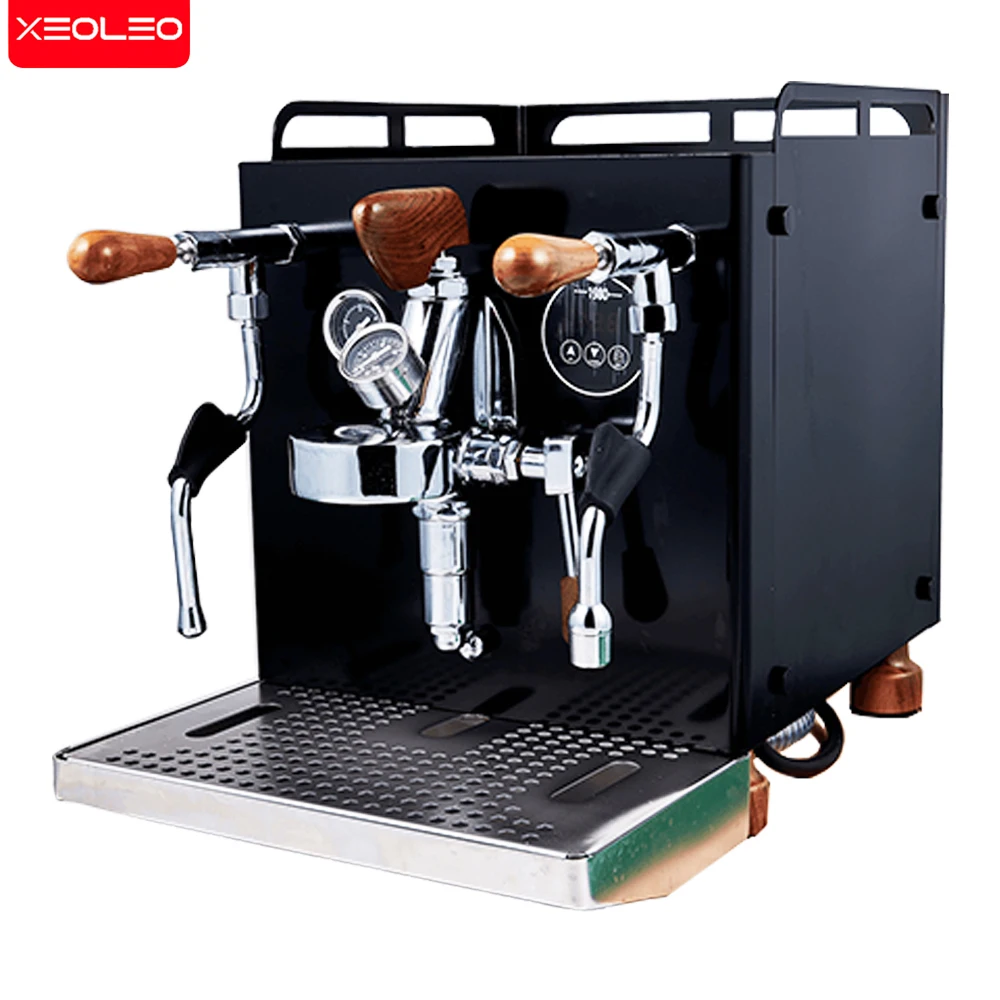 XEOLEO Professional Coffee Maker Double Brewing Head Commercial Semi-Automatic Espresso Coffee Machine 9 Bar Rotary Pump