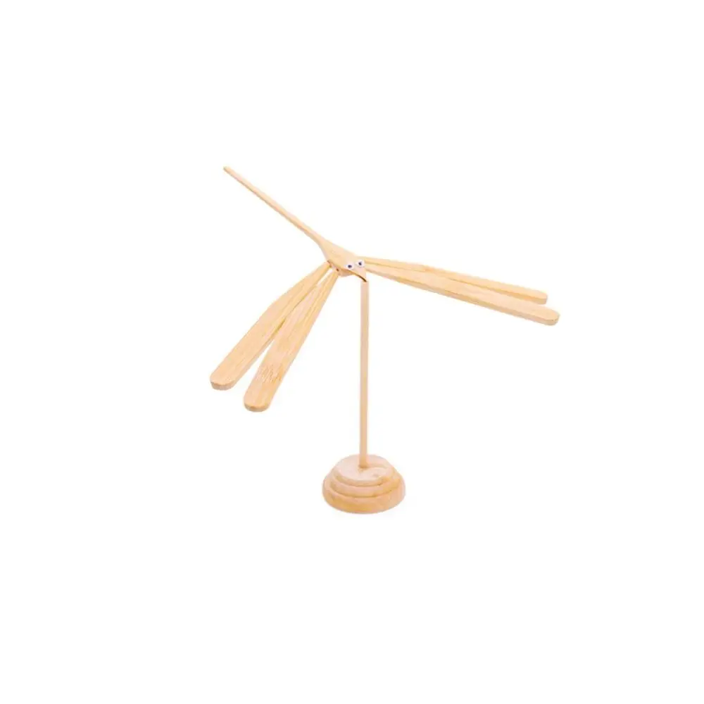 

Diy Toddlers Party Scientific Display Model Balance Dragonfly Wooden Flying Arrow Balanced Bamboo Dragonfly