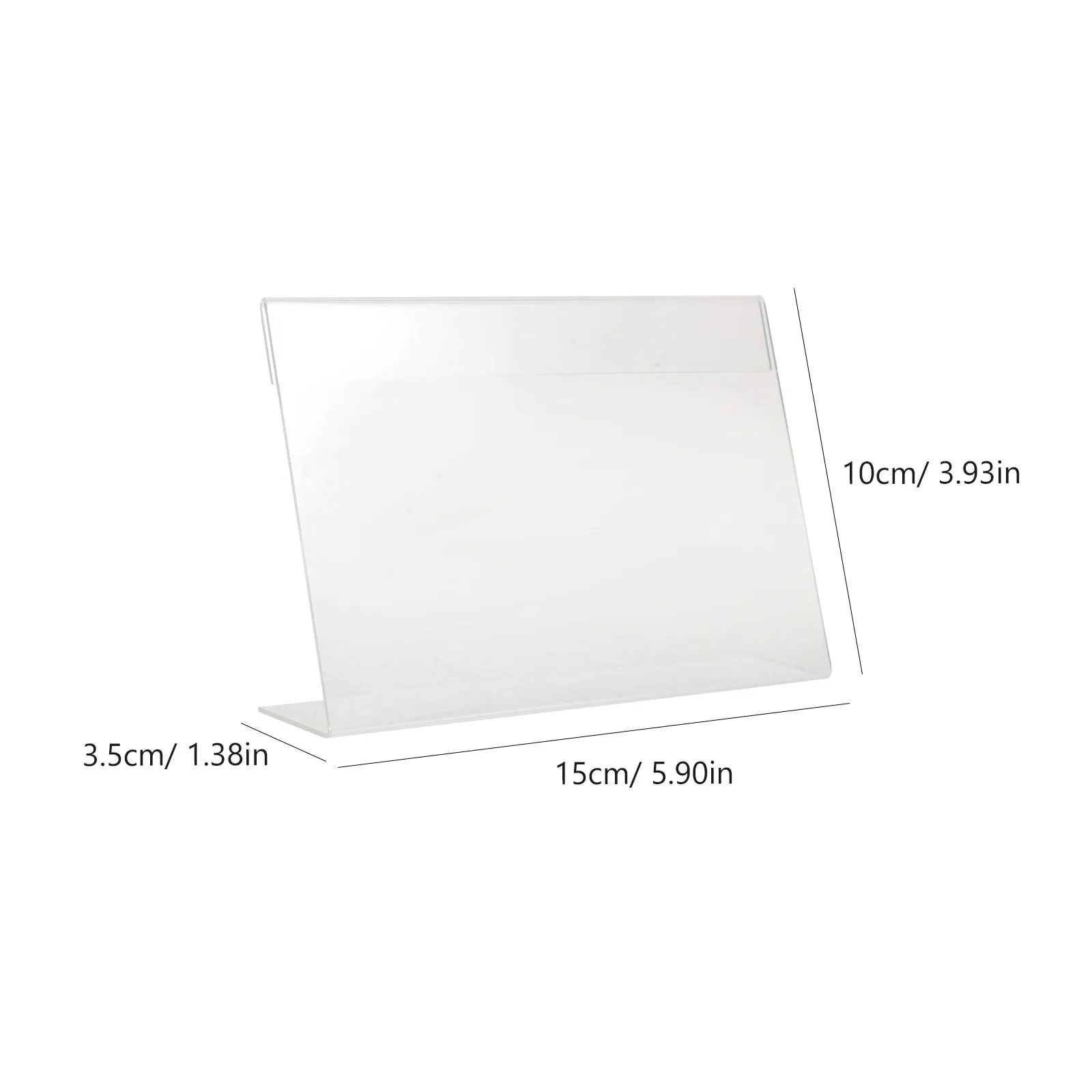 Acrylic L-Shaped Price Display Holder Set – 3pcs Retail Store & Supermarket Label Stand for Advertising