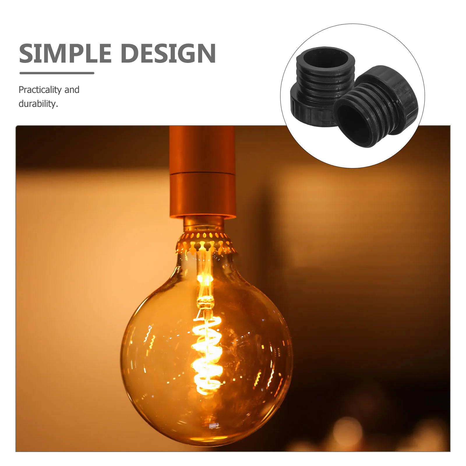 

Light Socket Safety Caps Plugs Protective Covers for Recessed Standard Sockets Durable Weather Resistant Light Bulb Socket