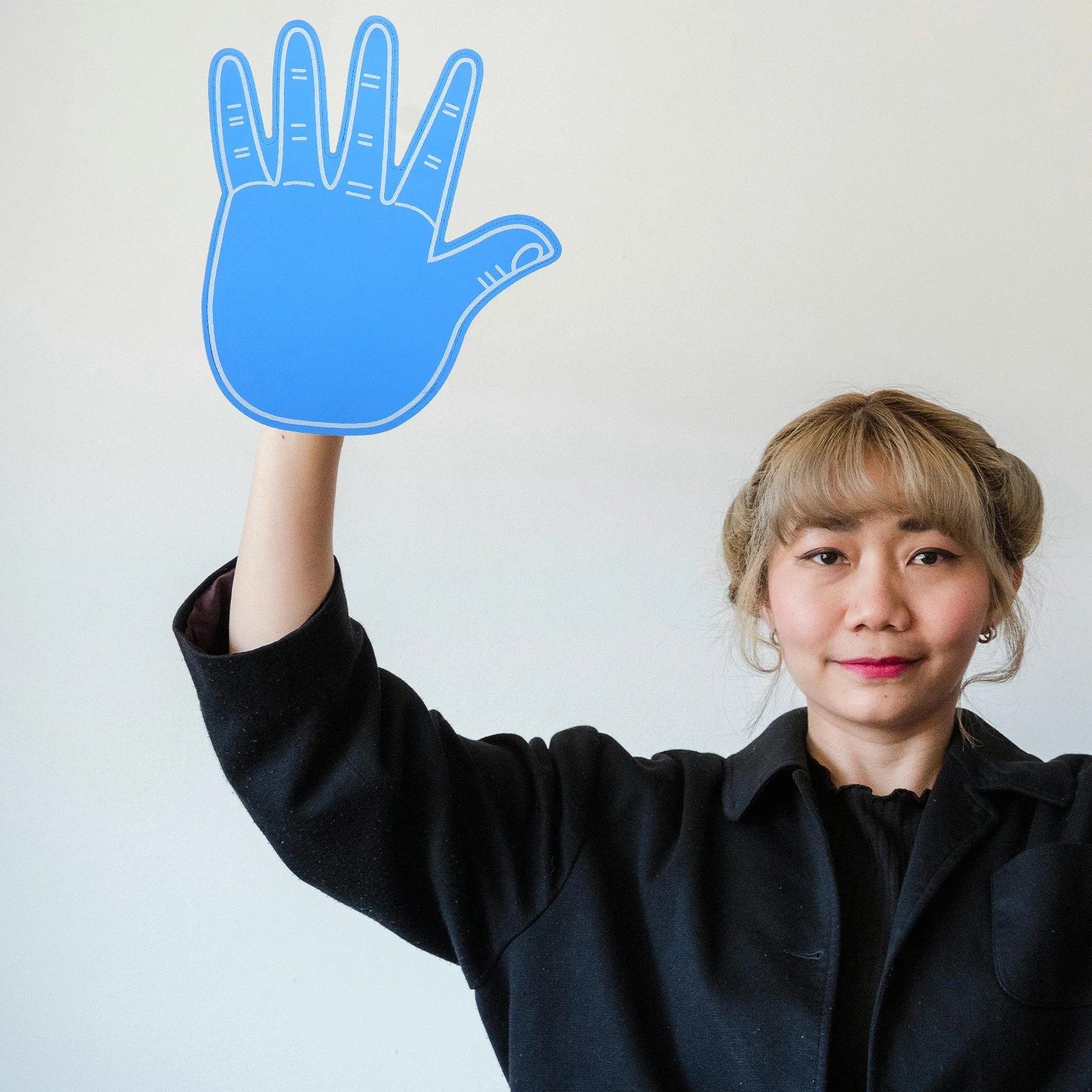 

Giant Blue Foam Hand Five Finger Cheerleading Prop for Sports Events Party Fan Support Gear Cheer Foam Fingers