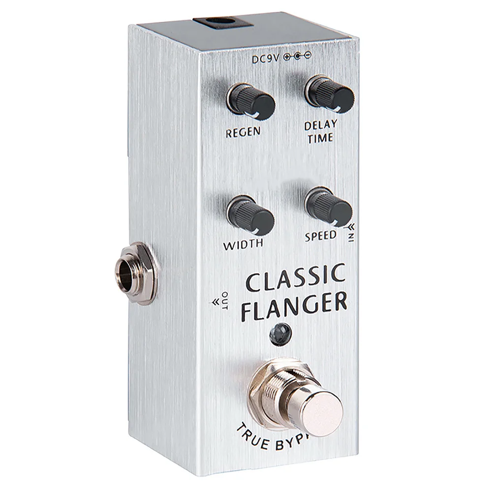 الكلاسيكية فلانجر الغيتار الكهربائي المؤثر دواسة تأثيرات الصوت المعدنية المحمولة دائم طويلة الأمد لهجة تأثير الغيتار