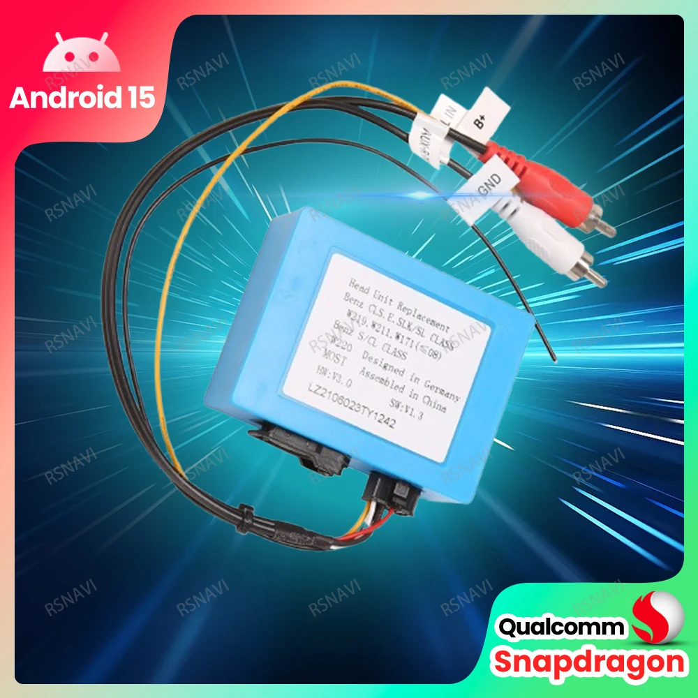 Car Stereo Radio Optical Fiber Decoder Box for Mercedes Benz E-CLASS W211 W219 S-Class W220