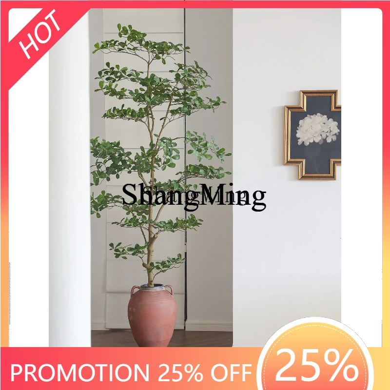 

SM handmade coarse pottery vase ornament restaurant B & B living room clothing store floor-to-ceiling bionic green plants