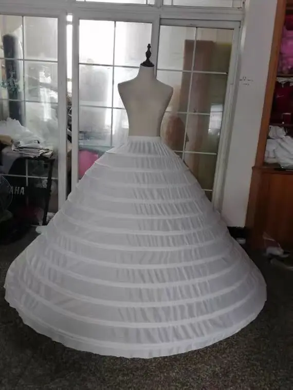 

Very Large Puffy 12 Hoops Petticoat Crinoline Slip Underskirt For Wedding Dress Bridal Gown