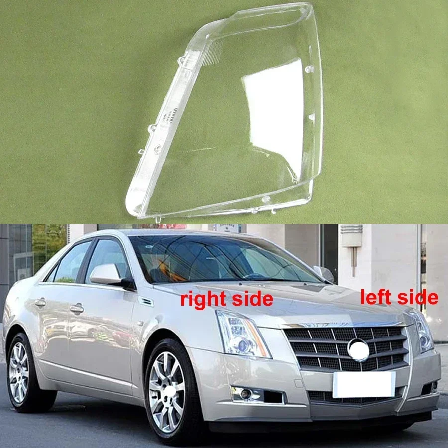 For Cadillac CTS CTS-V COUPE 2008-2015 Headlight Cover Shade Headlamp Shell Transparent Lampshade Case Lens Plexiglass