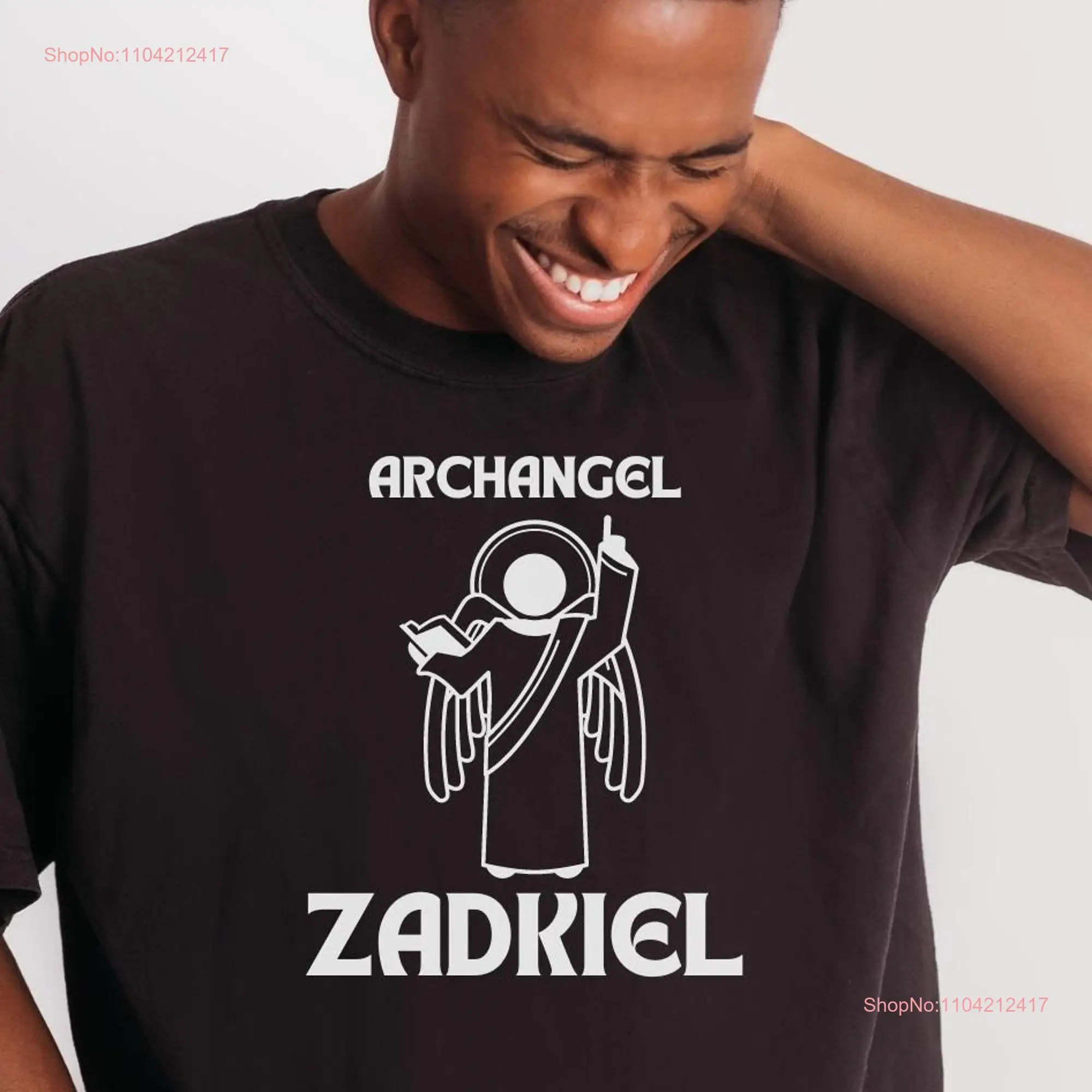 Archangel Zadkiel T Shirt Archangels Arch Angels Sacred Geometry Spiritual Angel long or short sleeves