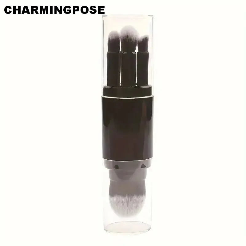 伸縮式デザインの5-in-1ミニメイクブラシセット |   旅行や家庭での使用に適したポータブルで伸縮自在な美容ツール