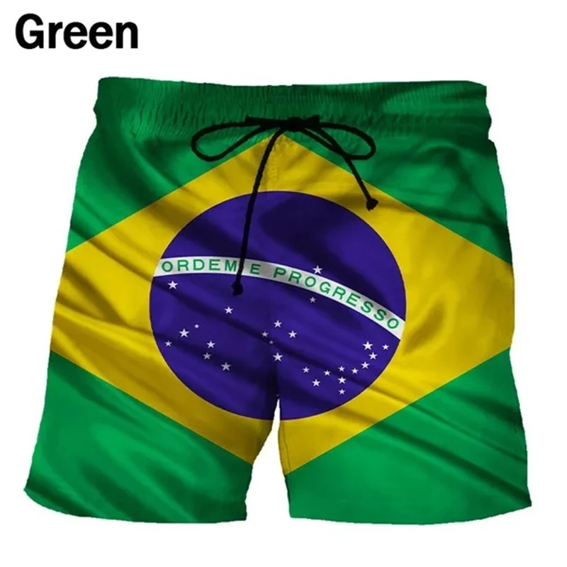 New Brazil Flag 3d Summer Shorts Men Women Casual Fashion Personality Sport Beach Shorts Trunk Sportwear Short Pants Male Brief