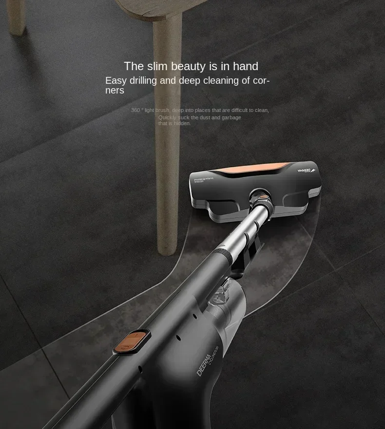 

DEERMA DX600 Пылесос Бытовой маленький ручной толкатель Мощный пылесос высокой мощности Большой всасывающий ковер из кошачьей шерсти O