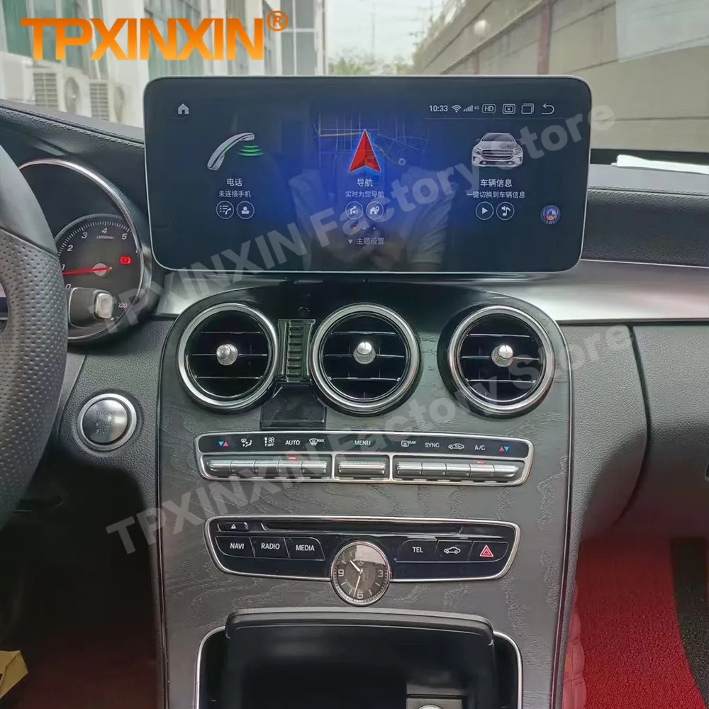 

Android 13 автомобильный мультимедиа для Mercedes Benz C-Class W205 GLC-Class X253 V-Class W446 2016 2017 2018 Carplay GPS Авторадио