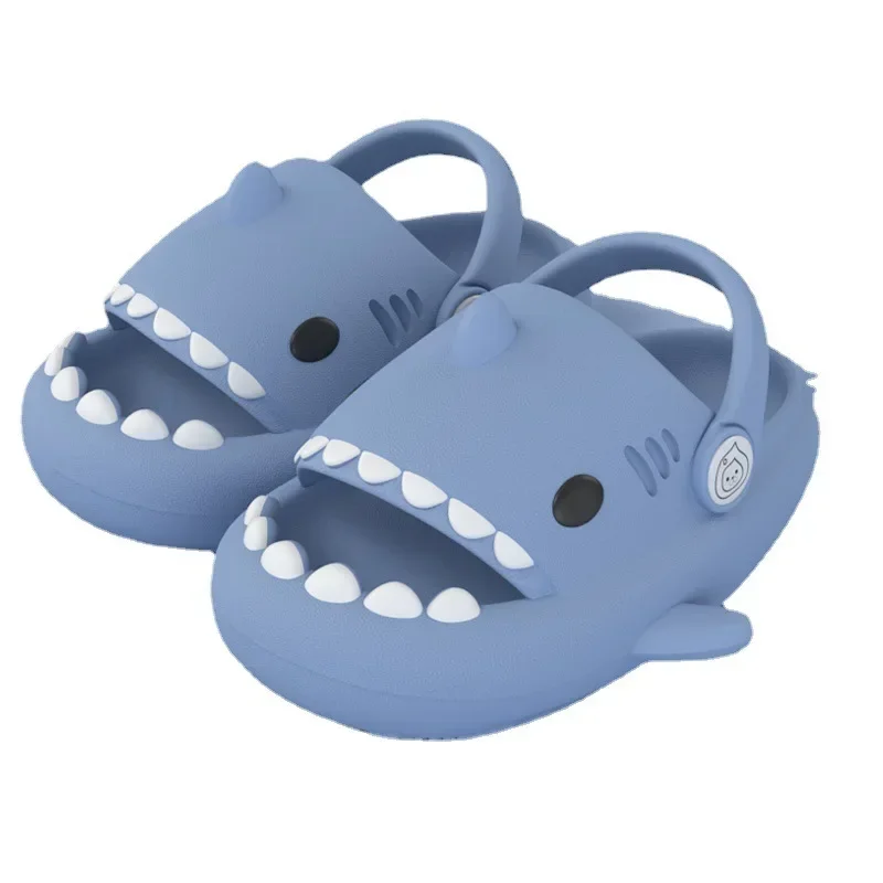 ColourChildrenSlippersSharkFlipFlopsSoftSoleCartoonSlipperWome Man Bathroom Sandal EVA Non-slip Children Shoes Sandals FlipFlops