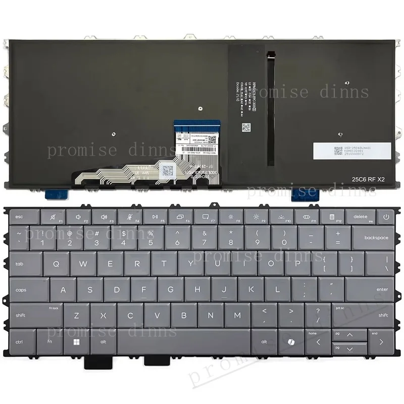 M   New for HP OmniBook X Flip 14 inch 2-in-1 14-kc 14z-kc US Keyboard with backlit
