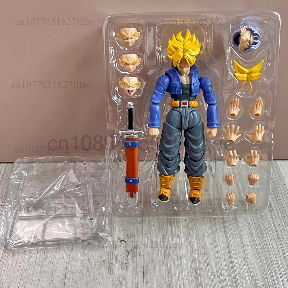 لعبة دراغون بول جذوع أرقام SHF جذوع الصبي من المستقبل عمل نموذج لجسم اللعب تحصيل مشترك المنقولة دمية مكتب حلية