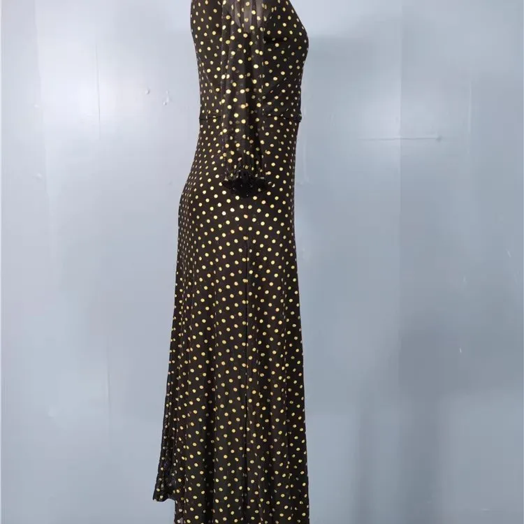 Bla Me الذهب مختوم البولكا نقطة التخسيس ميدي الدكتور Ci تخفيف مكتب أداء التاريخ مناسبة ألف خط تنورة الدكتور