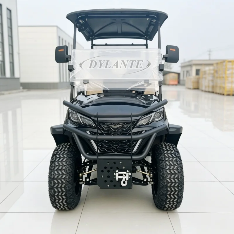 Manufacturer Customized Golf Cart 4 Wheels Passenger Passenger 2 4 6 Seater Small Electric Golf Buggy with Cargo Box