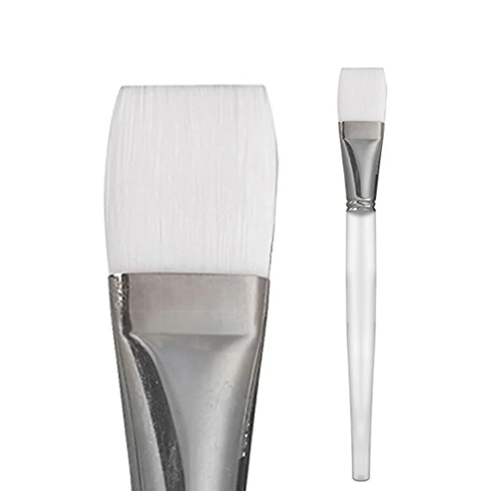 Juego de brochas para mascarilla Facial suave, aplicador de ventilador para bricolaje, cuidado de la piel, maquillaje, aplicación de ácido, Kit de herramientas faciales con mango de cristal, 5 uds.