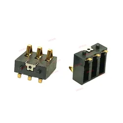 10PCS 3P Spring Compression Contact 3.0 MM Pitch 3 Pin Male Surface Mount PCB Modular Battery Connector Battery Straight