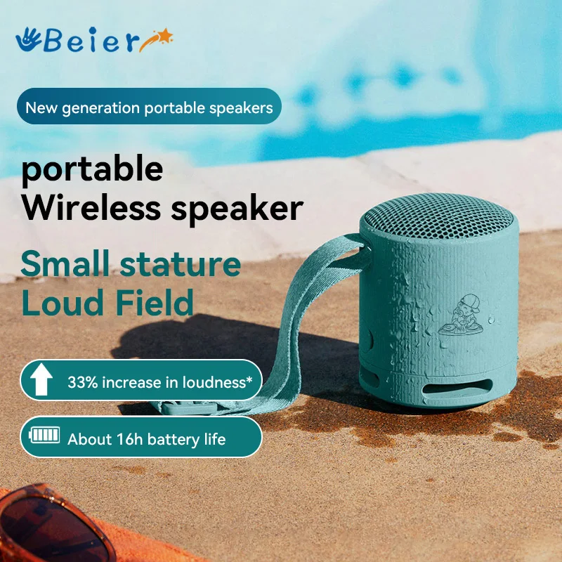 

Beier Portable Bluetooth5.3 Wireless Speaker X16 Waterproof Dustproof Outdoor Sports Mini Hifi Stereo Music Tweeter Speakers