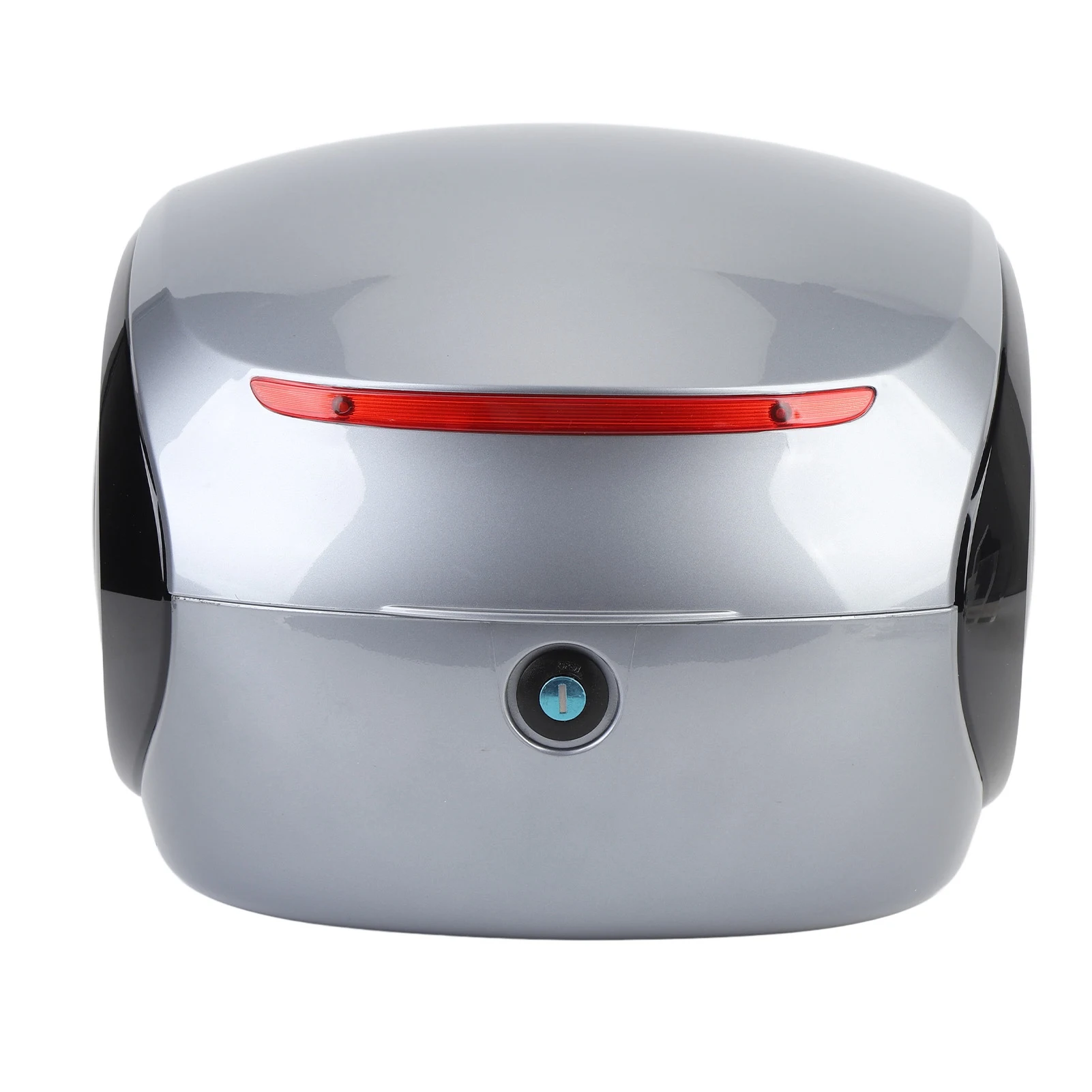 

Motorcycle Trunk Tail Box Sporty Portable 32L Reflective Strip ABS Motorcycle Top Case Water Resistant for Electric Bike