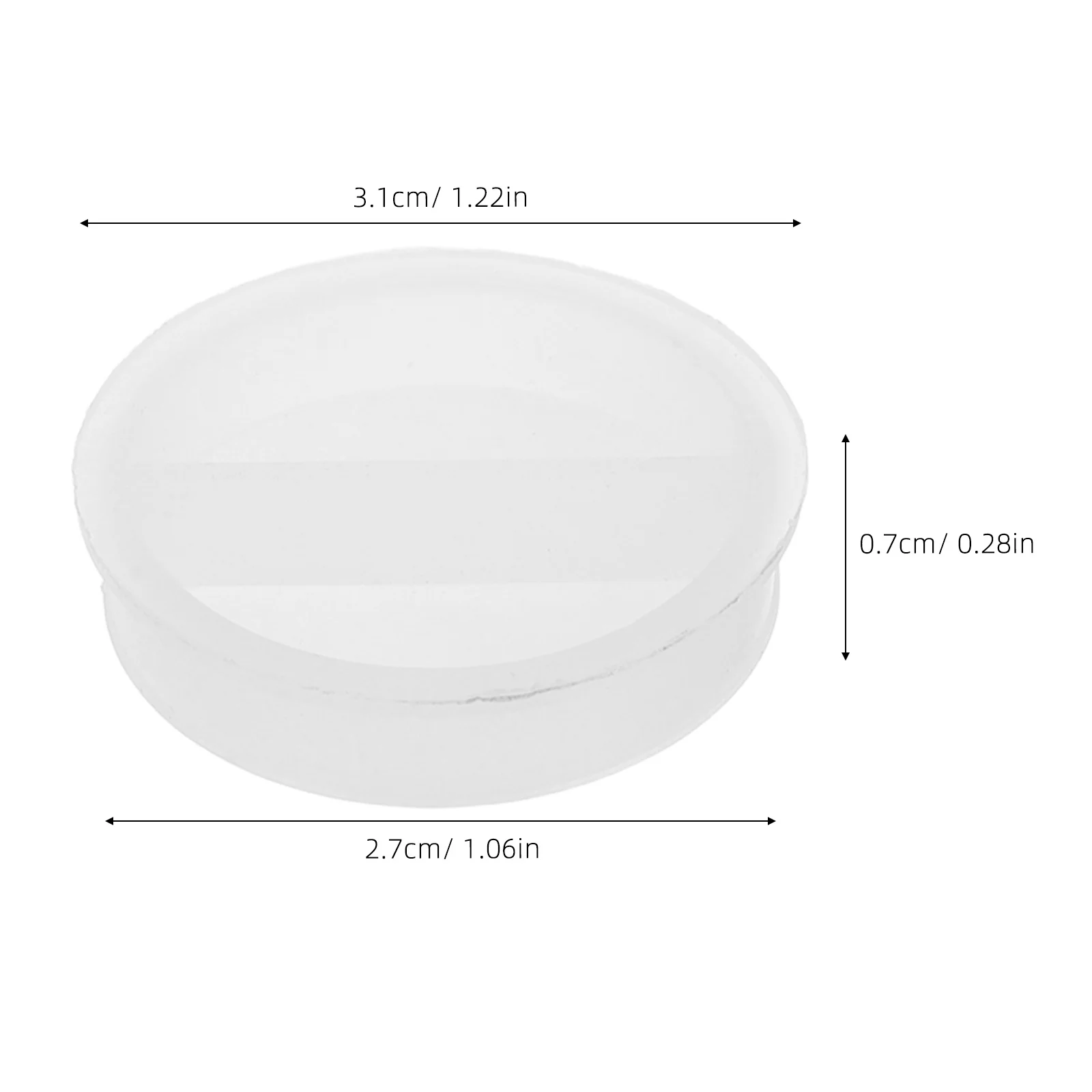 20pcs Piggy Bank Bottom Plug 27Mm Round Hole Cover Replacement Easy Install Twist Lock Money Saving Box Stopper Cap