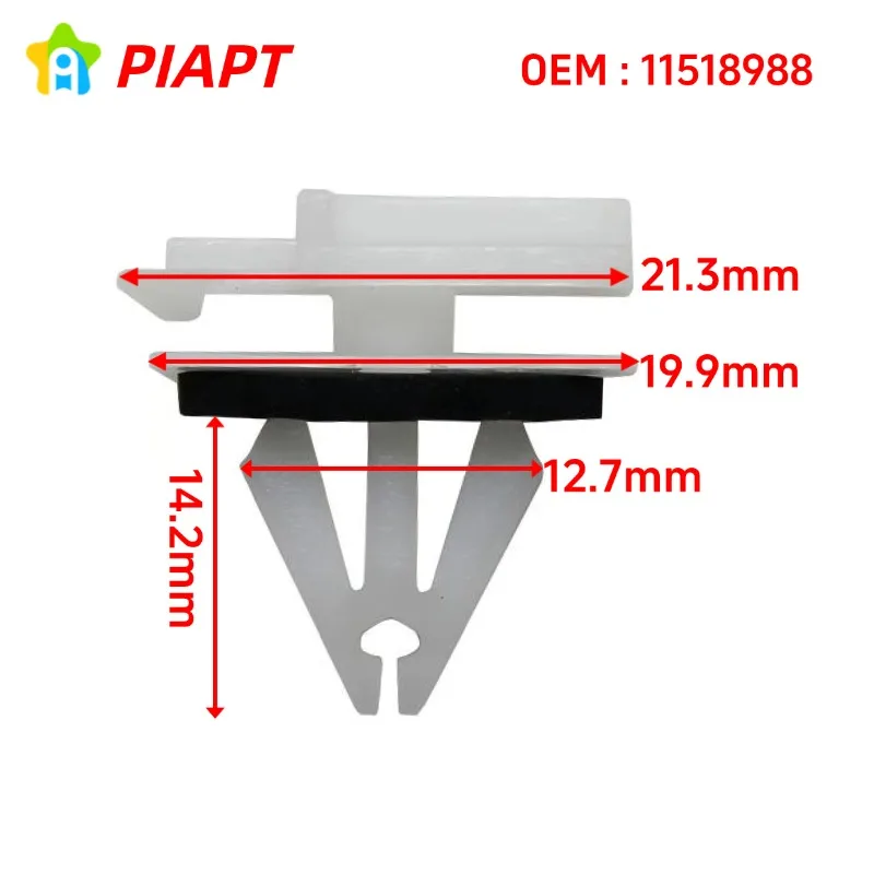 

20PCS OEM 11518988 Fender Spoiler & Roof Rack Moulding Clip For Buick Enclave Encore Chevy Traverse Trax GMC Acadia Hummer H3