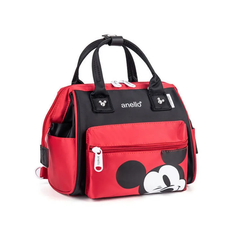 Disney Mickey Mouse Mommy Bag Large Capacity Portable Milk Bottle Diaper Storage Shoulder Bags Anime Backpack Waterproof Handbag