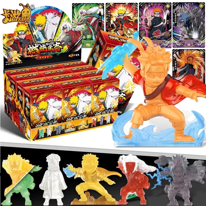 

Kayou NARUTO Blind box Series Mini Doll Rubber Figures Chakra Mode Sasuke Gaara Kurama Shikamaru Model Toy Birthday Gifts