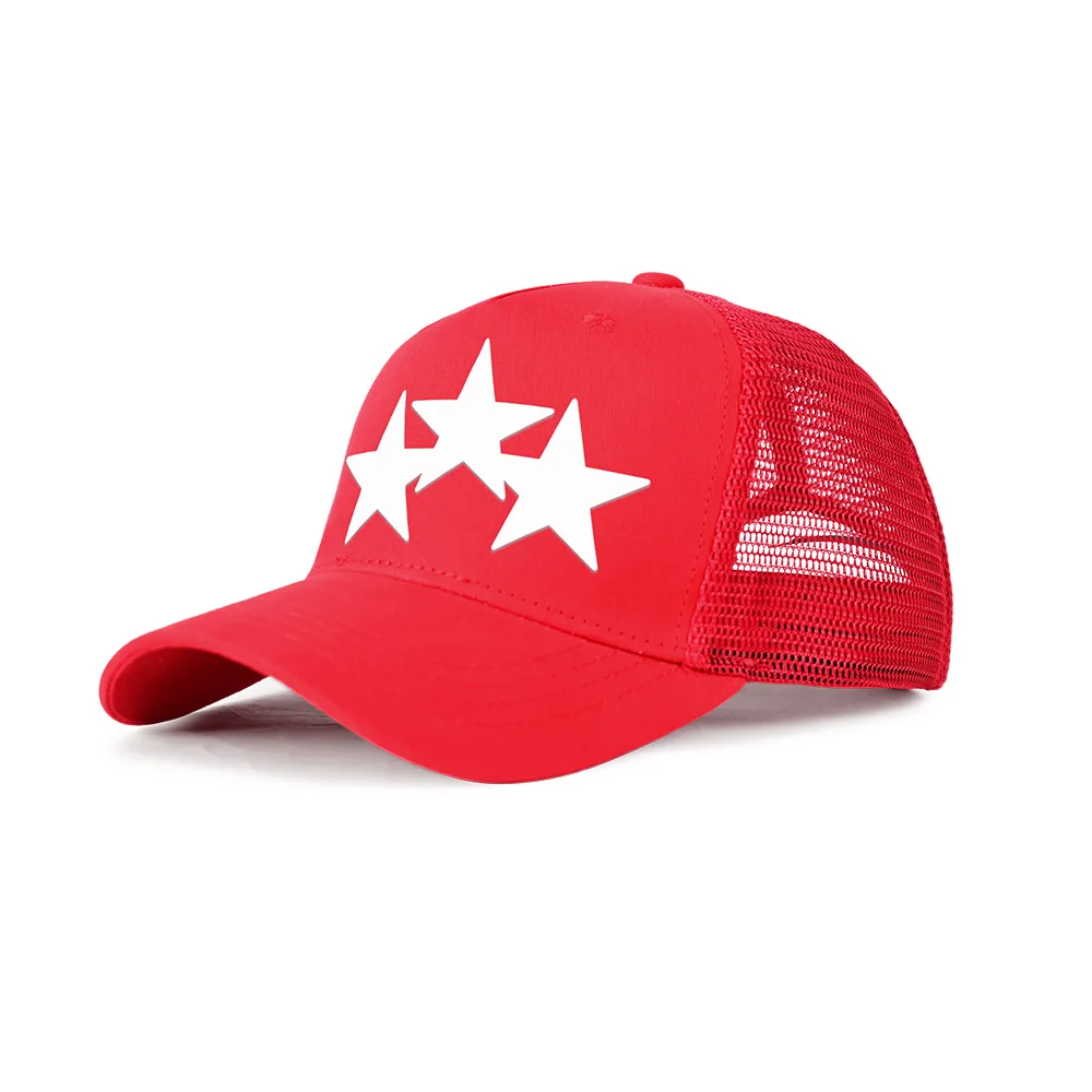 

DSQ2 Brand Summer Mesh cap Cotton Baseball Caps High Quality Printed pentagram Cap Men Women Trucker Cap Black Cap Dad Hat