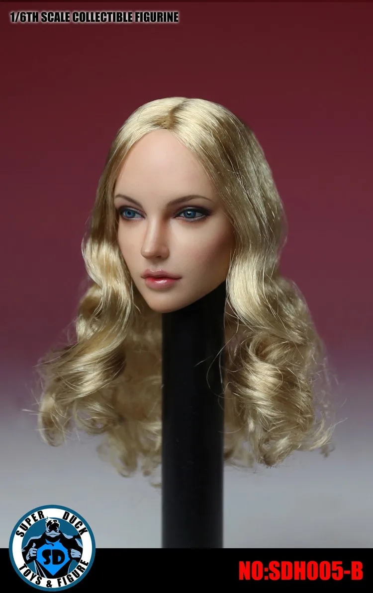 

Custom SUPER DUCK SDH005 1/6th American European Head Model for PH Pale Color Body Action Figure Toy