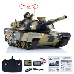 Heng Long 1/24 RC zbiornik z tworzywa sztucznego System zwalczania podczerwieni Abrams M1A2 3816-2 2.4G zdalnie sterowany zabawkowy Model bojowy TH23394