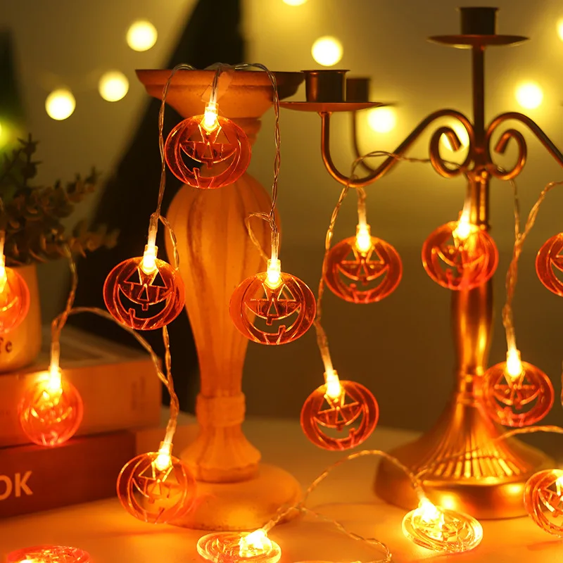 LED Halloween Pumpkin Lantern, Lighting Chain Hat, Ghost Lamp, Skull, Festival Decoration