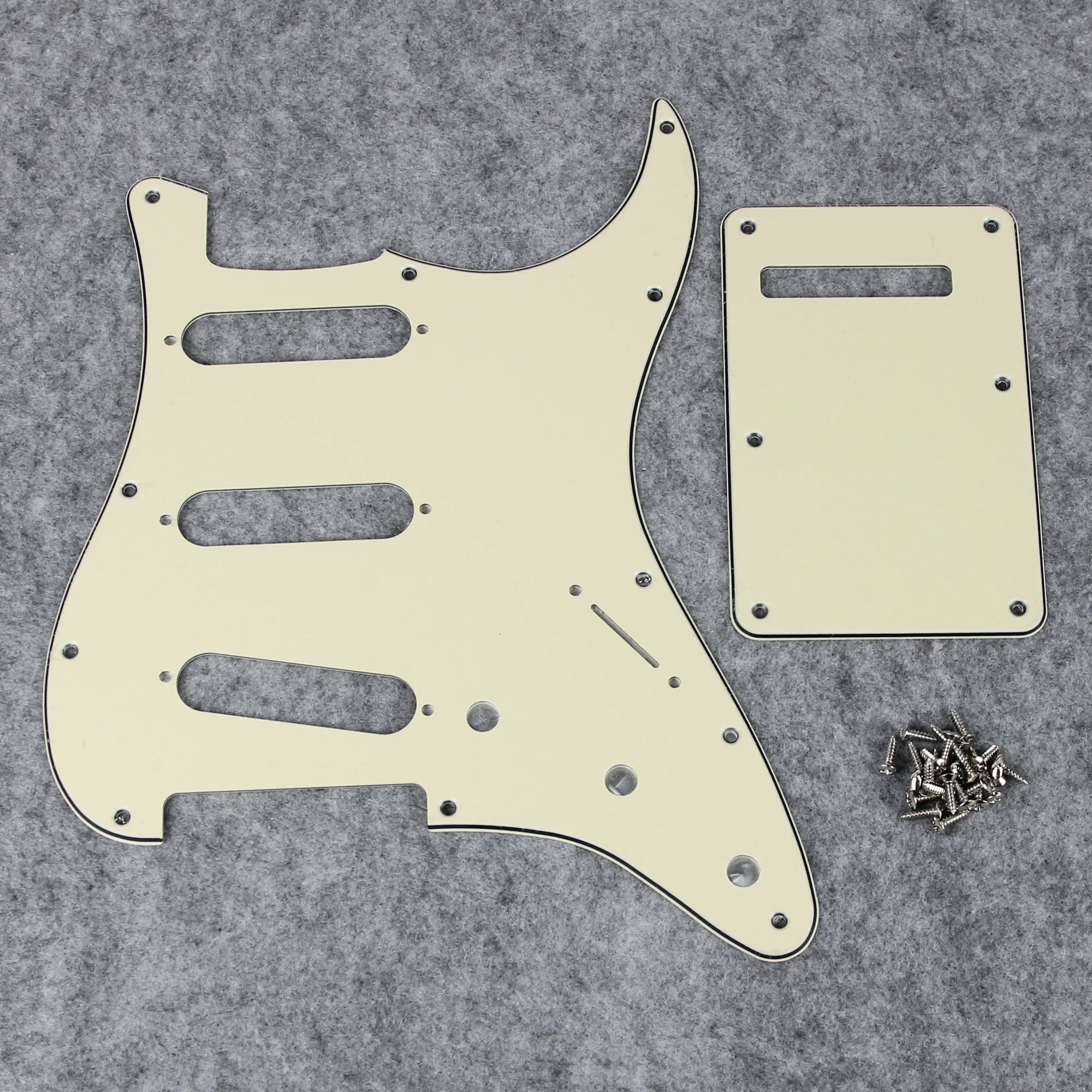 FLEOR Satz SSS-Schlagbrett ST FD Gitarren-Kratzplatte, 11 Löcher, Rückplatte und Schlagbrettschrauben für E-Gitarre in den USA/Mexiko – Detail 11
