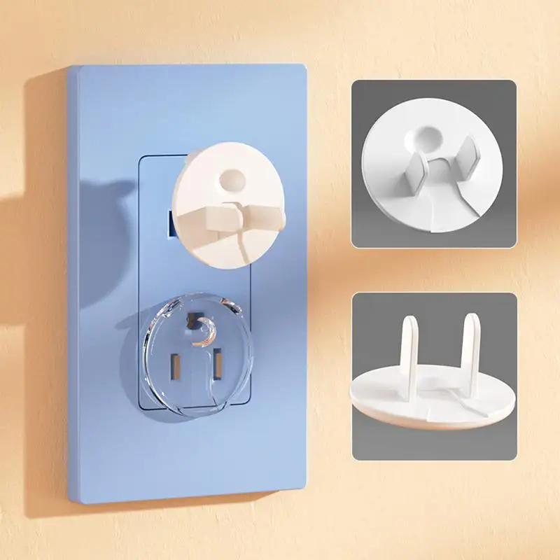 Capas de plugue para prova infantil, protetores de choque elétrico, Outlet Safety, Plug Socket Caps, Shock Guard para US 3-Prong Outlets